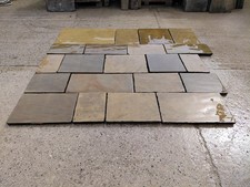 Coursed Bespoke Hand Finished Polished Reclaimed Yorkstone Paving Finest Quality