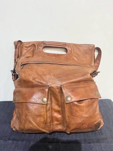 Belstaff leather postman bag - ,