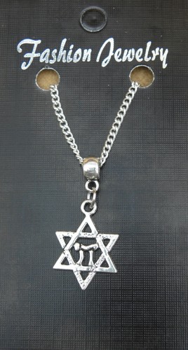 Chai star david necklace - david,