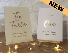 Wedding Table Numbers - Hot