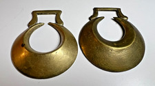 Antique Crescent Brass Saddle Ornaments English Harness Charms Ornaments Bosses