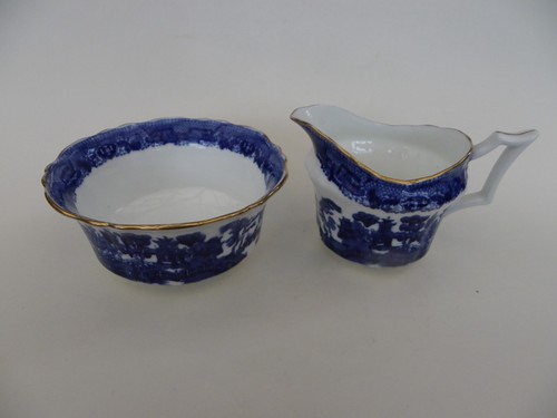 Cauldon blue white willow - &,