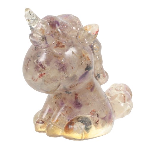 Purple crystal animal statue - animal,