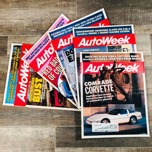 Lot vtg autoweek magazines - 5,