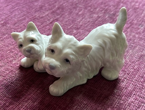 Westie dog pup figure - &,