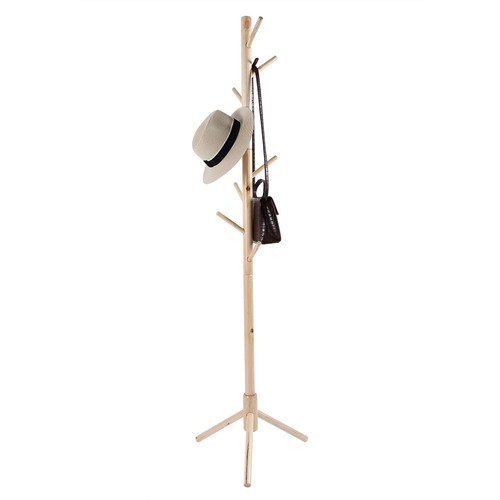 Tree style wooden coat - wooden, hat
