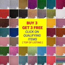 Fine Sparkling Glitter Fabric in A4 Sheets 50 Colours Hair Bows Crafts