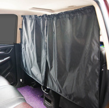 Car Divider Curtains Sun Shade Sun Shades Side Window Covers Privacy Rear Black