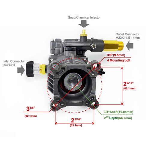 High pressure washer water - high,
