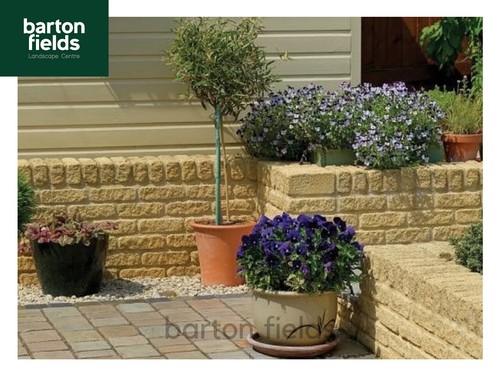 Garden walling tumbled - garden,