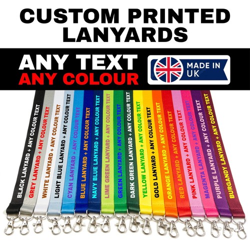 Printed lanyards personalised - printed,