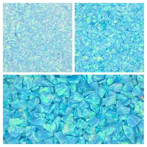Crushed opal turquoise - crushed, turquoise/