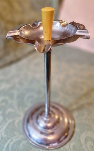 Vintage art deco chrome floor - vintage,