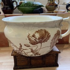 Big Antique Bishop & Stonier PB and S, Chamber Pot “Shirley Poppies”