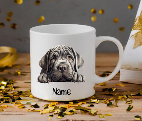 Neapolitan mastiff dog peeping - dog,