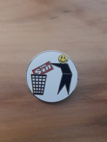 Political pin badge - political, dont