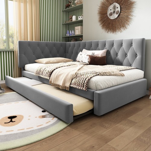 Velvet upholstered bed daybed - velvet,