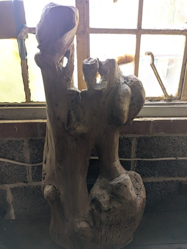 Natural wood drift sculpture - wood,