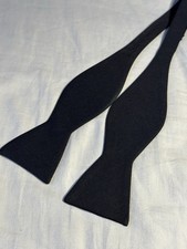 TM Lewin Black Matte Silk Self