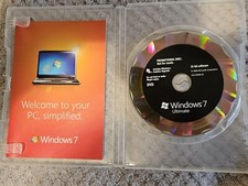 Microsoft  Windows 7 Ultimate 32  Bit DVD disc (FULL INSTALL)  Rare Retail DVD..