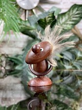 Hans Bolling Wooden Gonk Figurine Vintage Danish Teak Troll Mid Century.