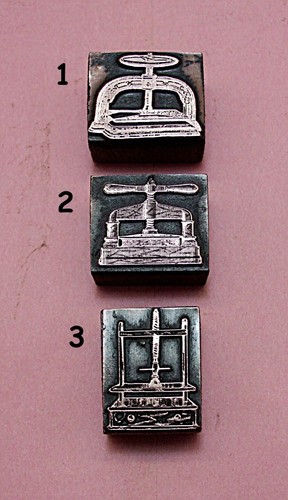 Book presses print blocks - "book, presses"