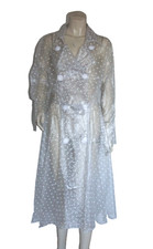 PVC U Like Raincoat Mac Plastic Rain Coat Polka Dot Regenmantel Clear 3XL Vinyl