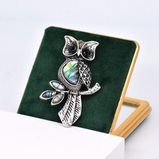 Night Owl Brooch Pin with