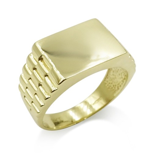 Gold mens ring - gold,