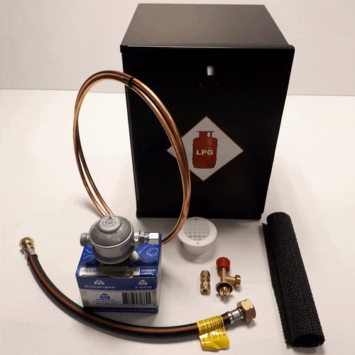 Gas locker fixed bulkhead - locker,