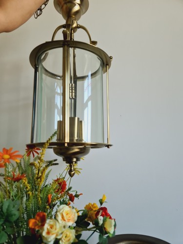 Temple hanging lamp brass - lamp,