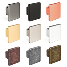 Square Cabinet Knobs Pull Handles For Kitchen Drawer Cupboard - Calla Collection