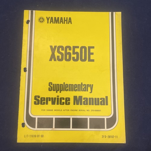 Yamaha xs650e genuine - yamaha,