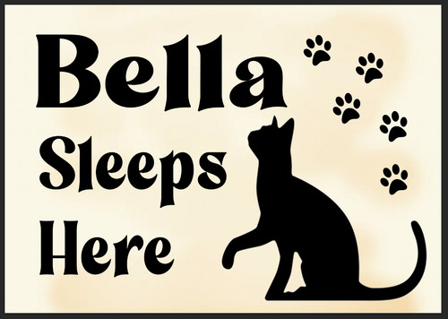 Cat sign for home - sign,