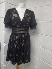 Next Lipsy Black/ Cream Lace