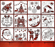 Layering Christmas Stencils