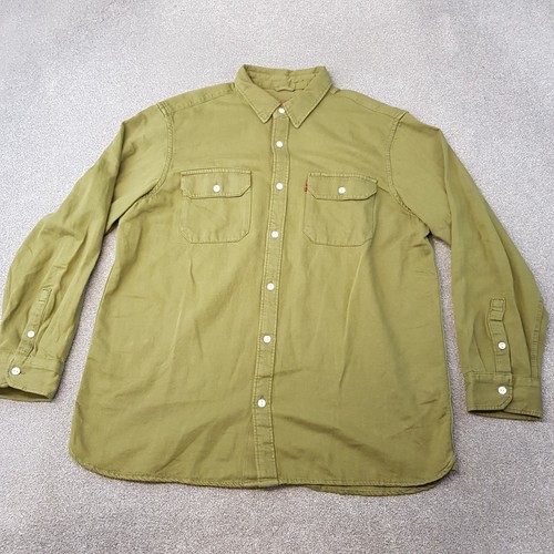 Levis shirt large green khaki - shirt,