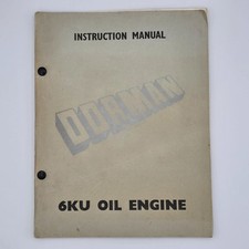Dorman 6KU Oil Engine Instruction Manual KU Series Diesel 1959 Vintage Booklet