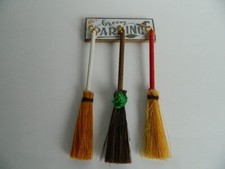(G2.15) 1/12th scale DOLLS HOUSE HANDMADE WITCHES BROOM PARKING and THREE BROOMS