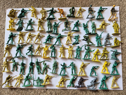 Plastic toy soldiers - toy,