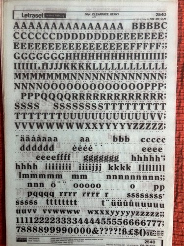 Letraset instant lettering - 5,