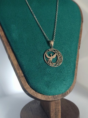 Egyptian phoenix necklace - egyptian,