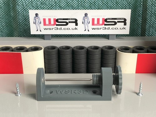 Slot car wheel gear - slot, balancer