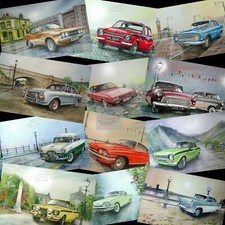 1950/70's  Ford  Cars Collection Metal Sign Cortina Escort Capri Zephyr Consul