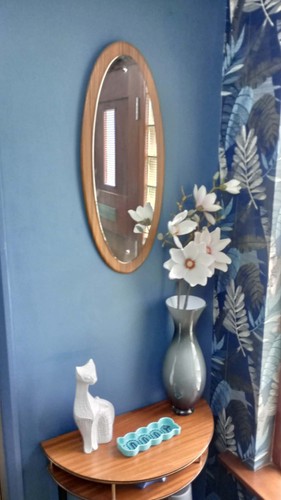 Vintage retro oval wooden - retro,