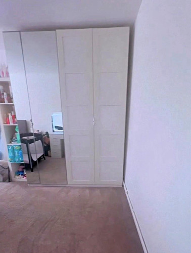 Ikea pax white door wardrobe - white, 4