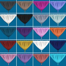 Plain tasseled voile swags all - tasseled,