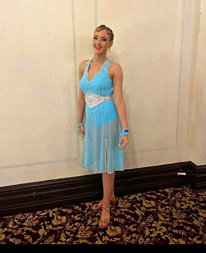 Womens blue ballroom latin - womens, ballroom/latin