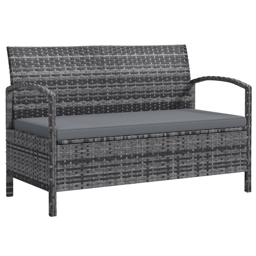 Outsunny rattan garden bench - rattan,