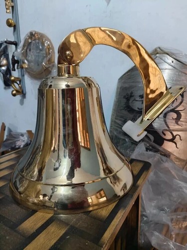 Vintage brass ship bell - ship, 18"